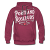 Portland Rosebuds Retro Hoodie (Premium) - burgundy