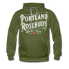 Portland Rosebuds Retro Hoodie (Premium) - olive green