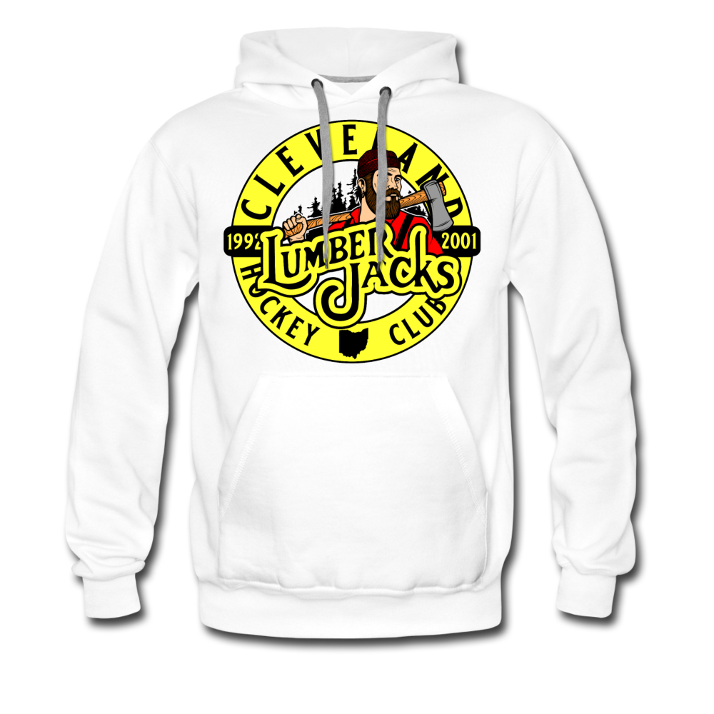 Cleveland Lumberjacks Circular Logo Hoodie (Premium) - white