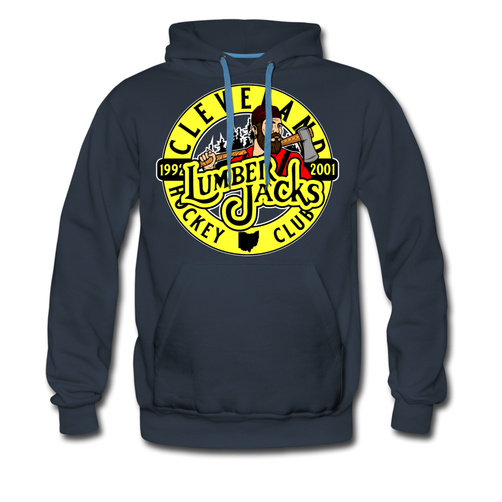 Cleveland Lumberjacks Circular Logo Hoodie (Premium) - navy