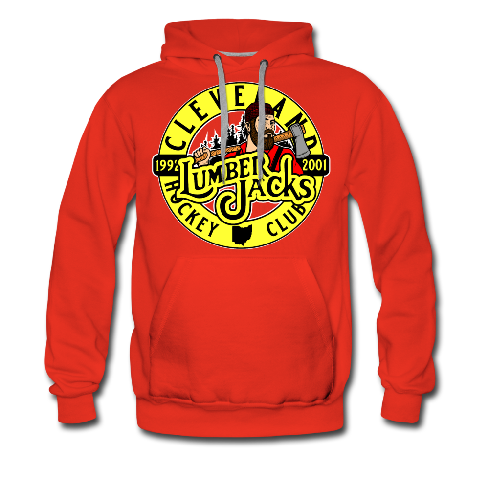 Cleveland Lumberjacks Circular Logo Hoodie (Premium) - red