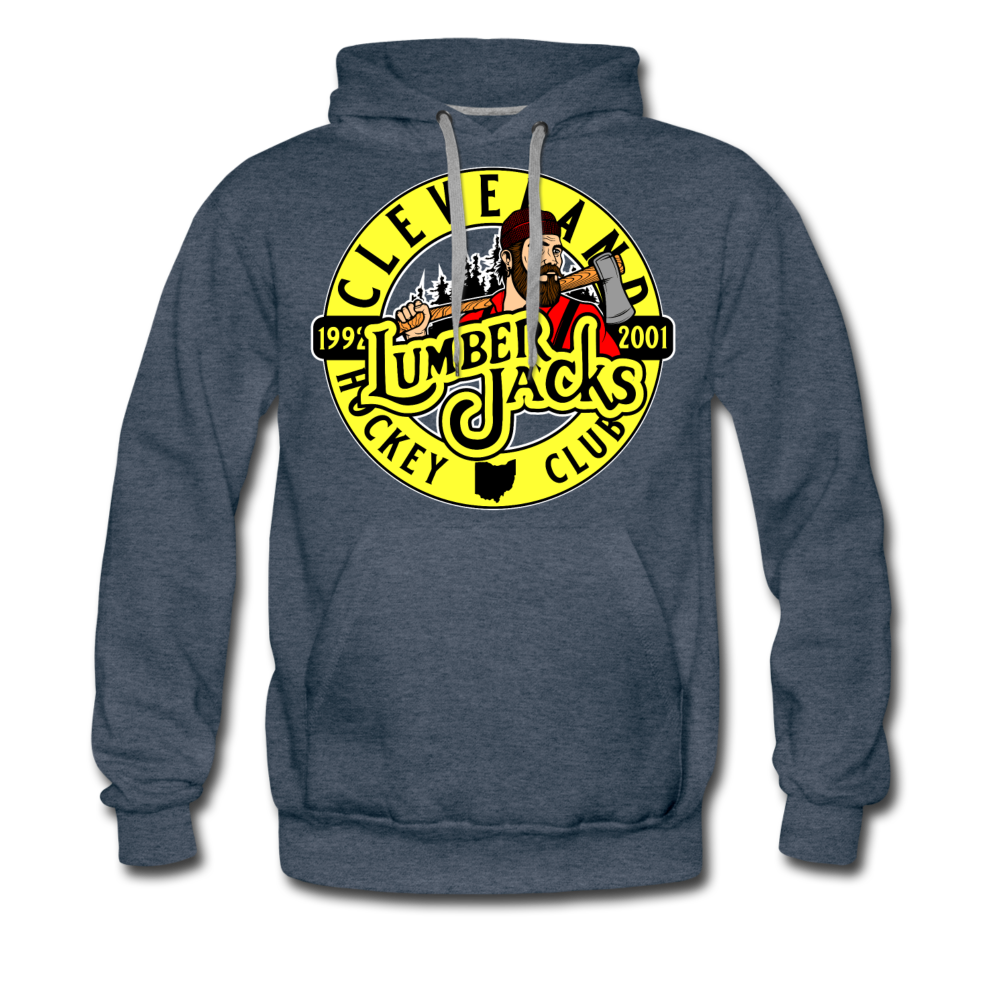 Cleveland Lumberjacks Circular Logo Hoodie (Premium) - heather denim