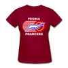 Peoria Prancers Women's T-Shirt - dark red