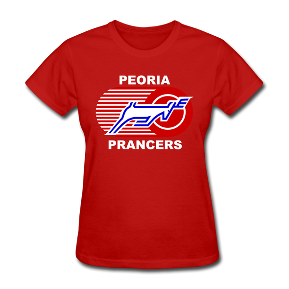 Peoria Prancers Women's T-Shirt - red