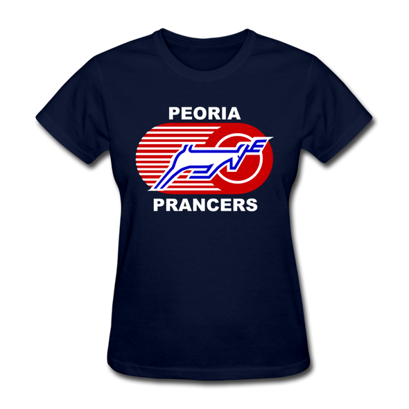 Peoria Prancers Women's T-Shirt - navy