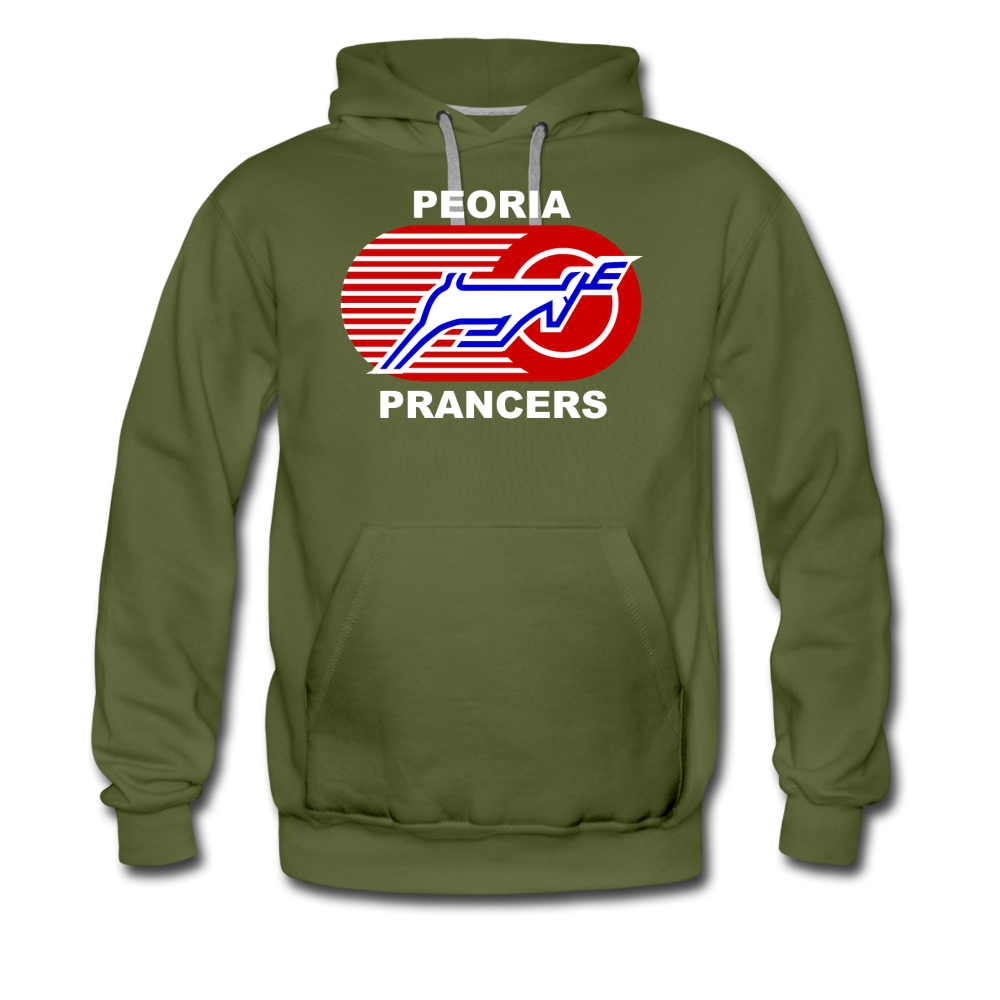 Peoria Prancers Hoodie (Premium) - olive green