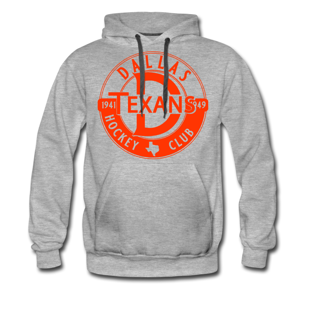 Dallas Texans Circular Dated Hoodie (Premium) - heather gray