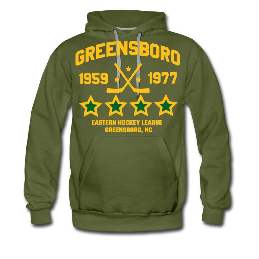 Greensboro Hockey Club Hoodie (Premium) - olive green