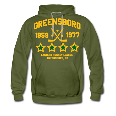 Greensboro Hockey Club Hoodie (Premium) - olive green
