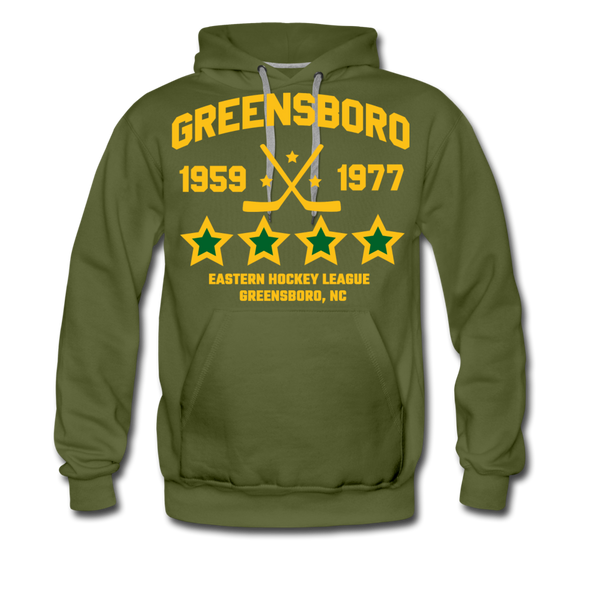 Greensboro Hockey Club Hoodie (Premium) - olive green