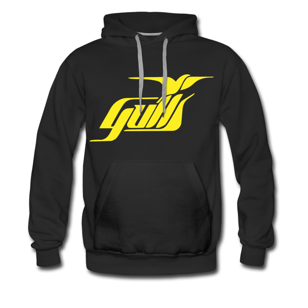 Hampton Gulls Yellow Design Hoodie (Premium) - black