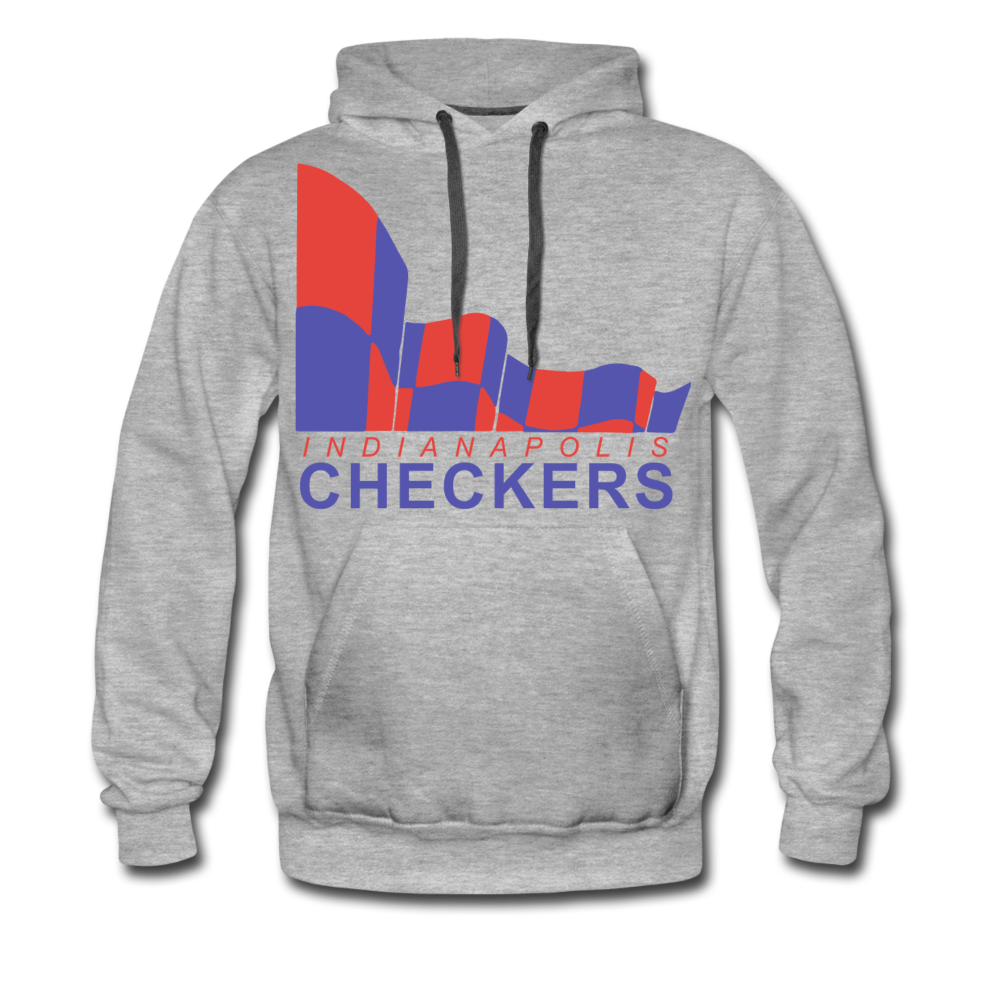 Indianapolis Checkers Hoodie (Premium) - heather gray