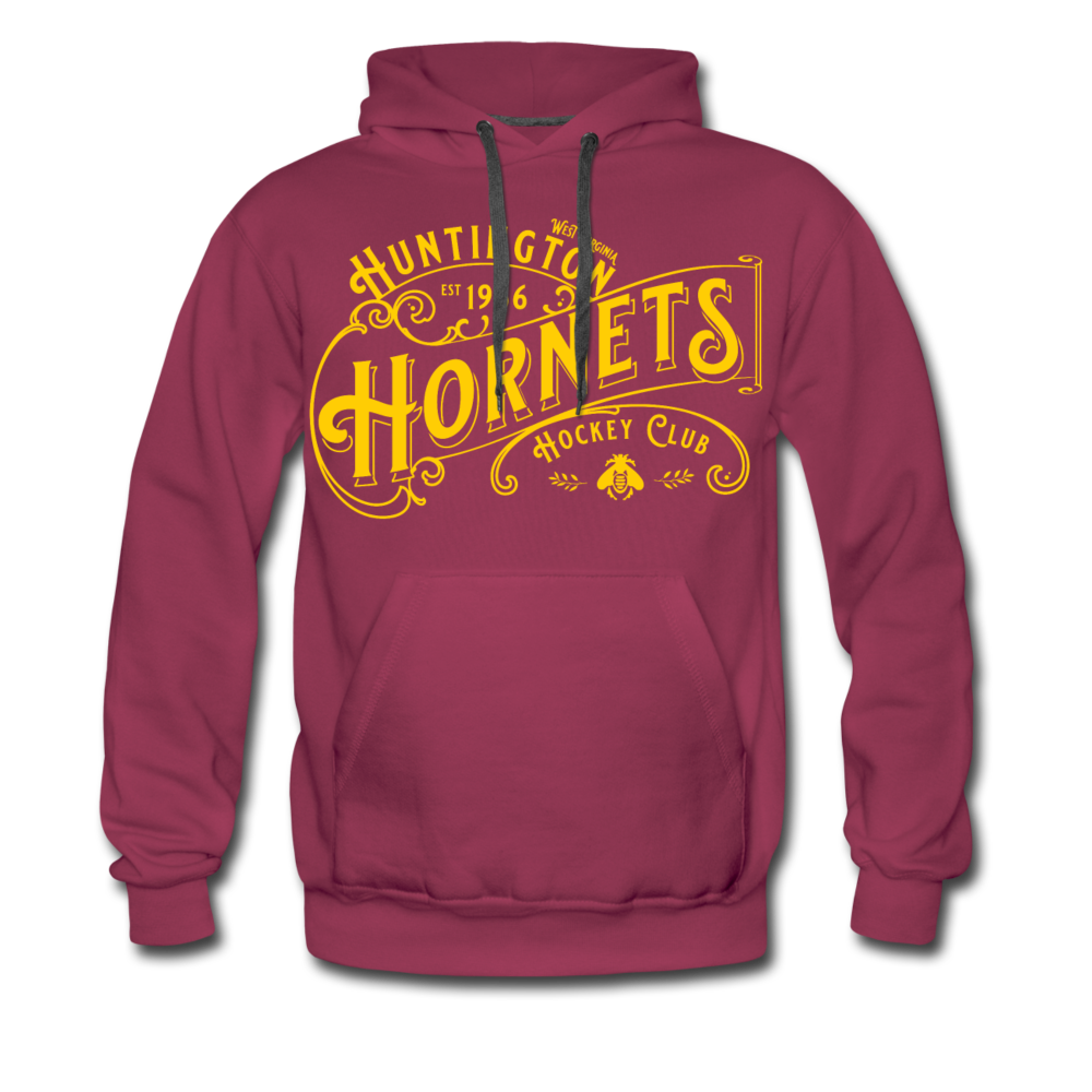 Huntington Hornets Hoodie (Premium) - burgundy