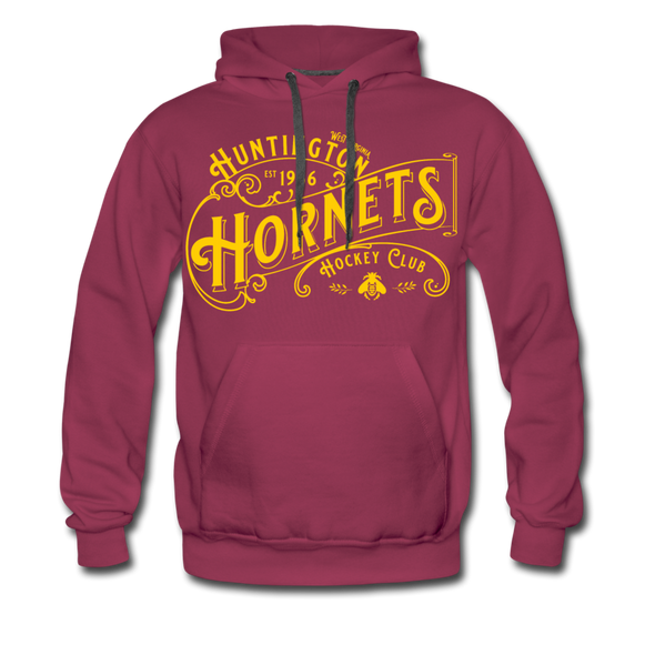 Huntington Hornets Hoodie (Premium) - burgundy