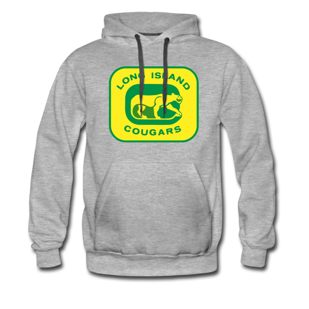 Long Island Cougars Hoodie (Premium) - heather gray