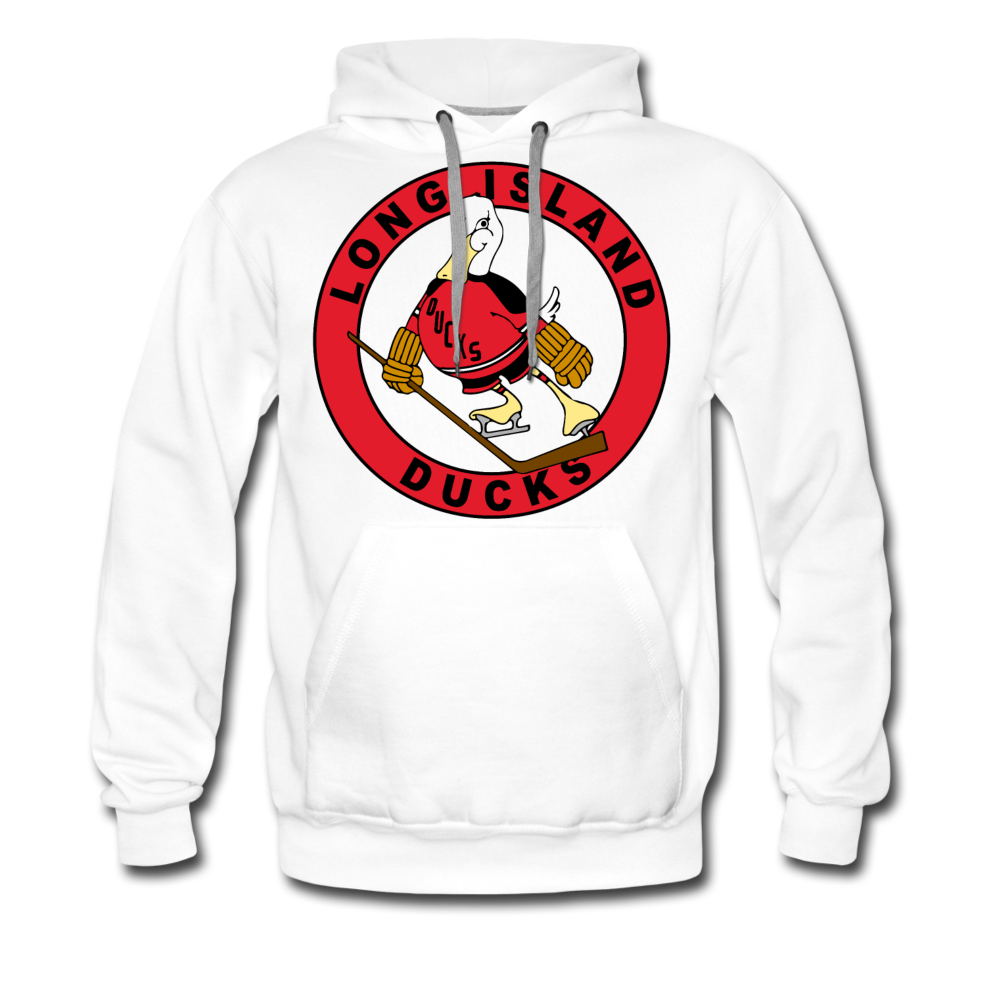 Long Island Ducks 1970s Hoodie (Premium) - white