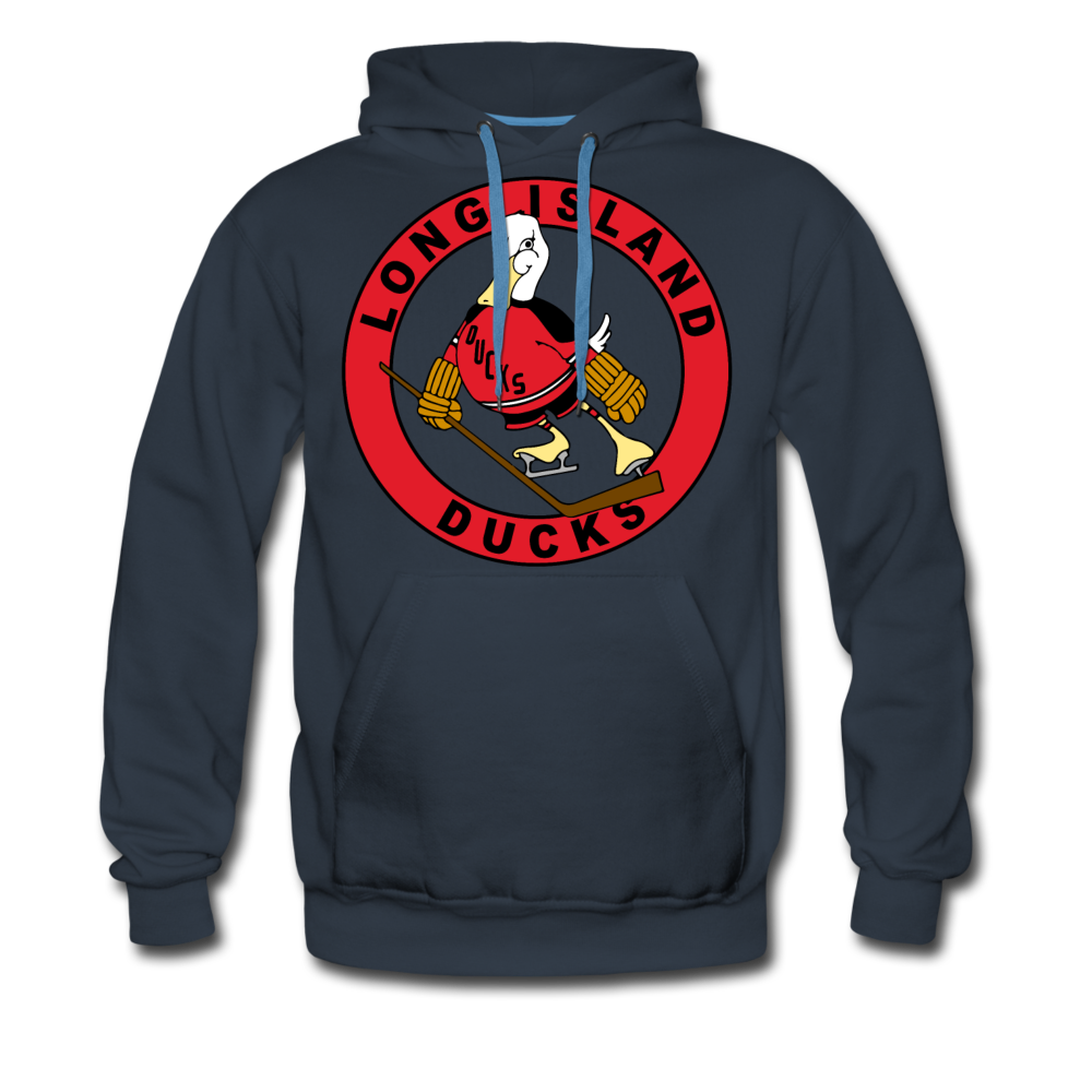 Long Island Ducks 1970s Hoodie (Premium) - navy