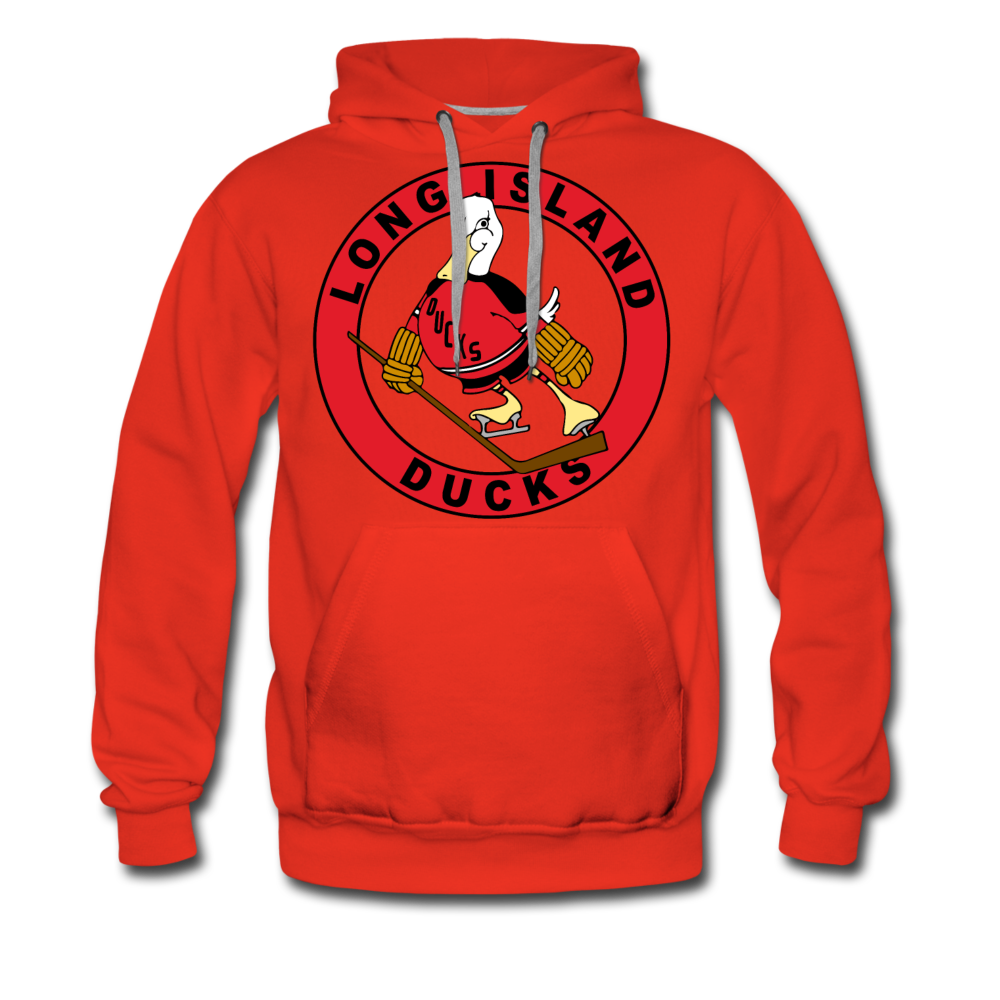 Long Island Ducks 1970s Hoodie (Premium) - red