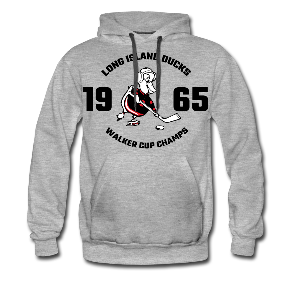 Long Island Ducks 1965 Walker Cup Champions Hoodie (Premium) - heather gray