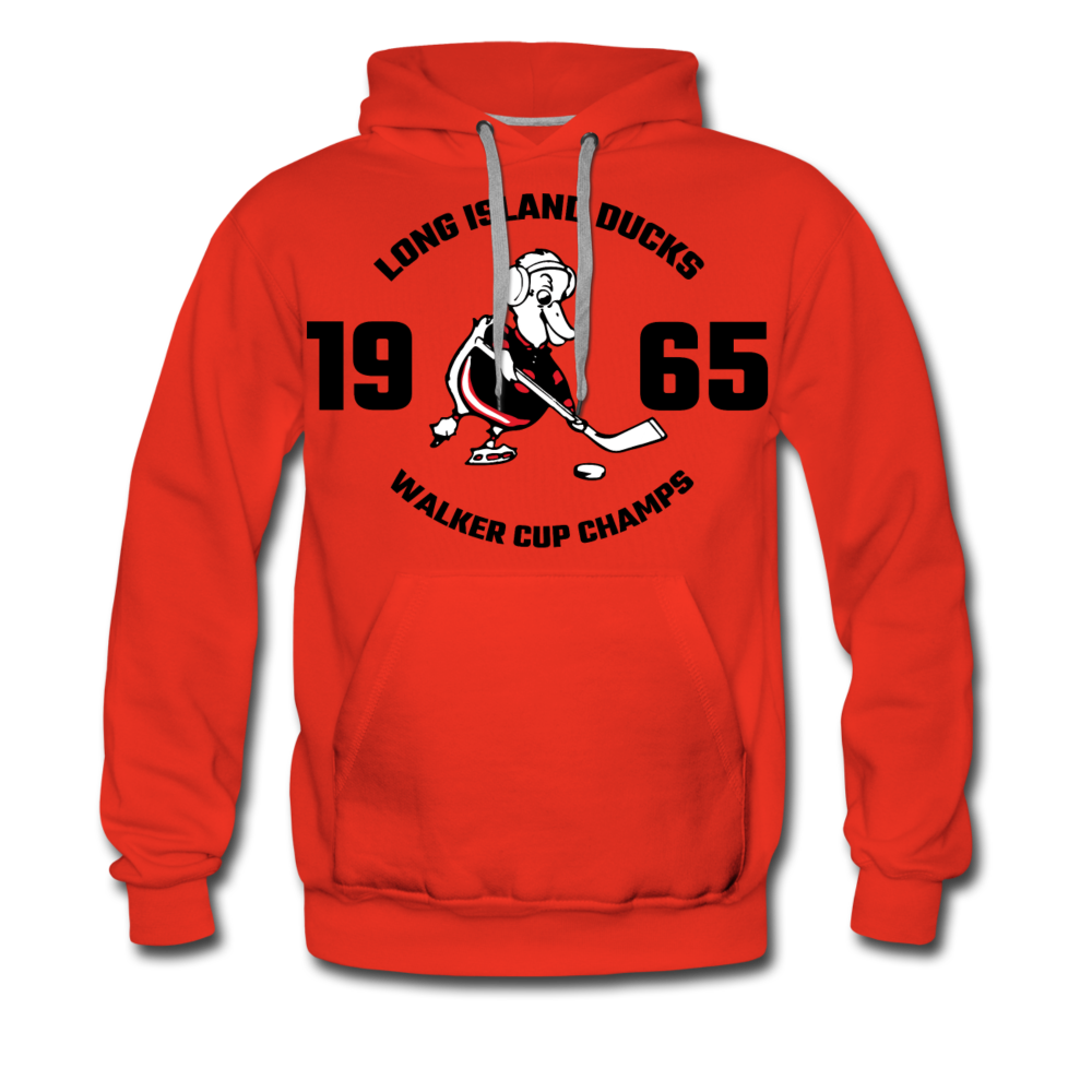 Long Island Ducks 1965 Walker Cup Champions Hoodie (Premium) - red