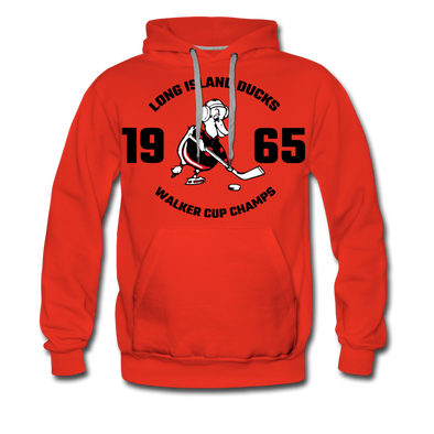 Long Island Ducks 1965 Walker Cup Champions Hoodie (Premium) - red