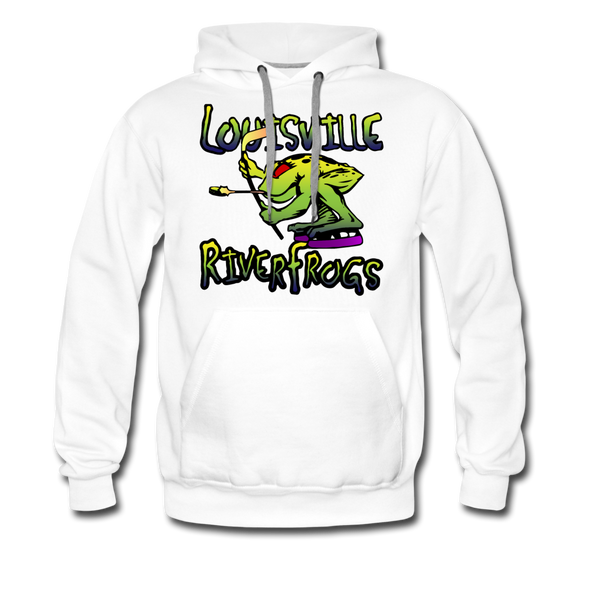 Louisville RiverFrogs Double Sided Hoodie (Premium) - white