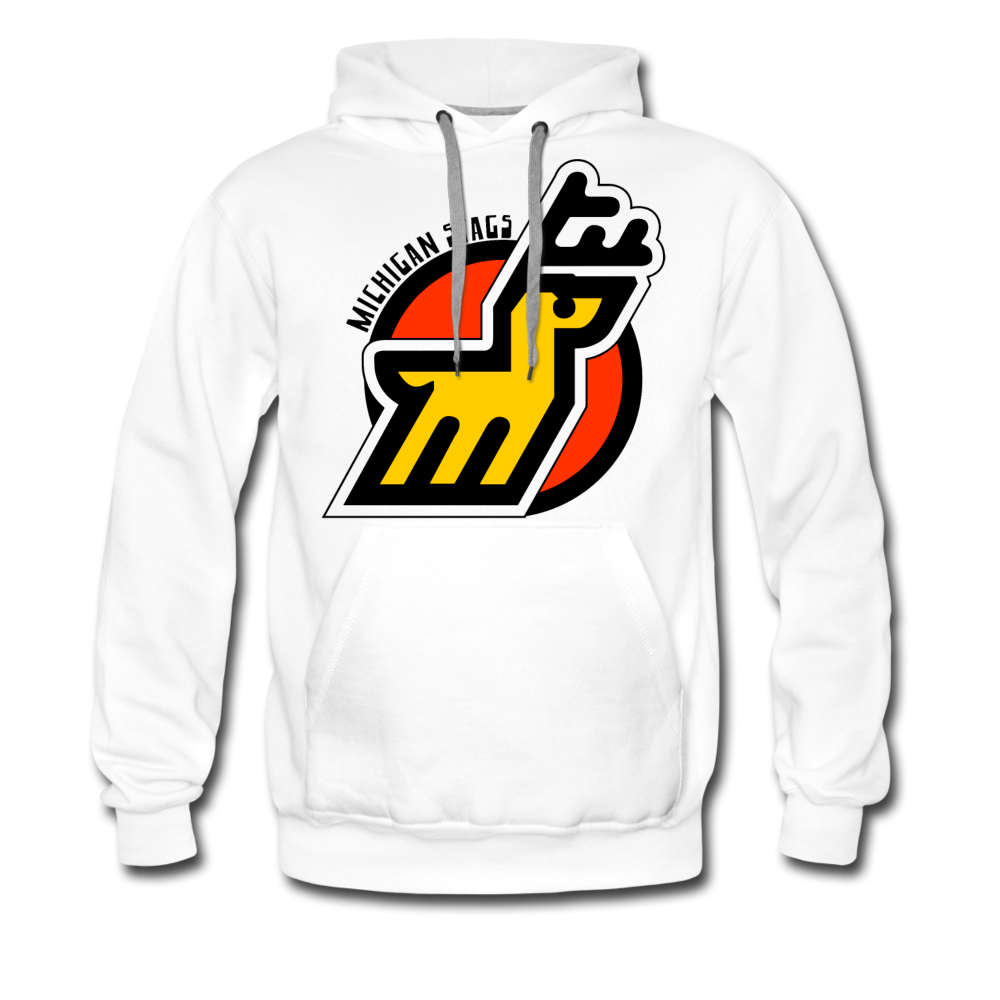 Michigan Stags Hoodie (Premium) - white