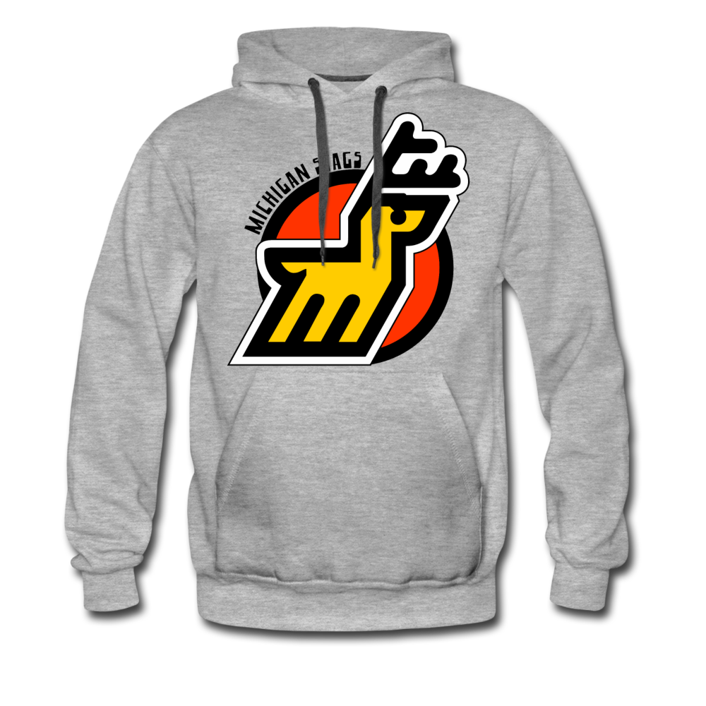 Michigan Stags Hoodie (Premium) - heather gray