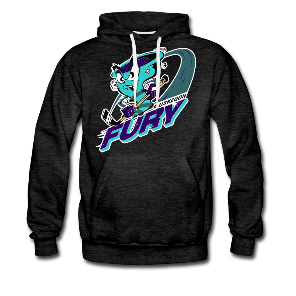 Muskegon Fury Hoodie (Premium) - charcoal gray