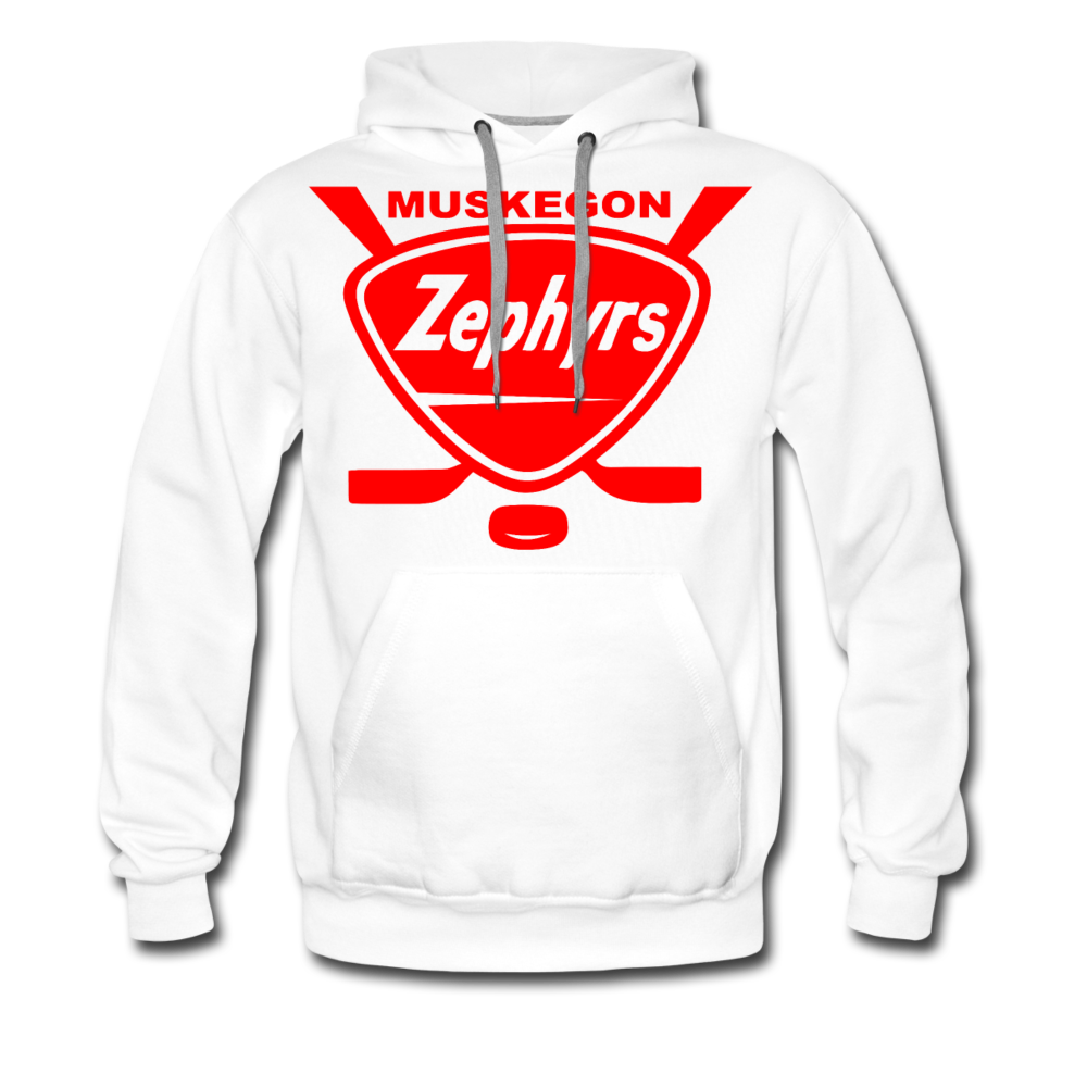 Muskegon Zephyrs Hoodie (Premium) - white