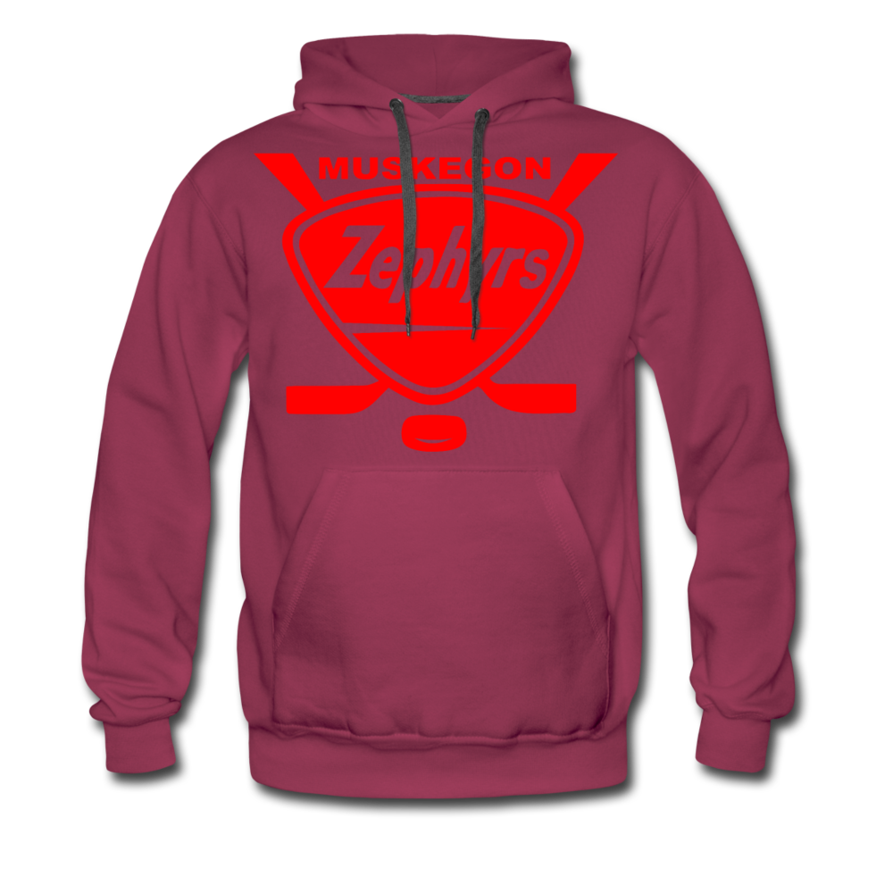 Muskegon Zephyrs Hoodie (Premium) - burgundy