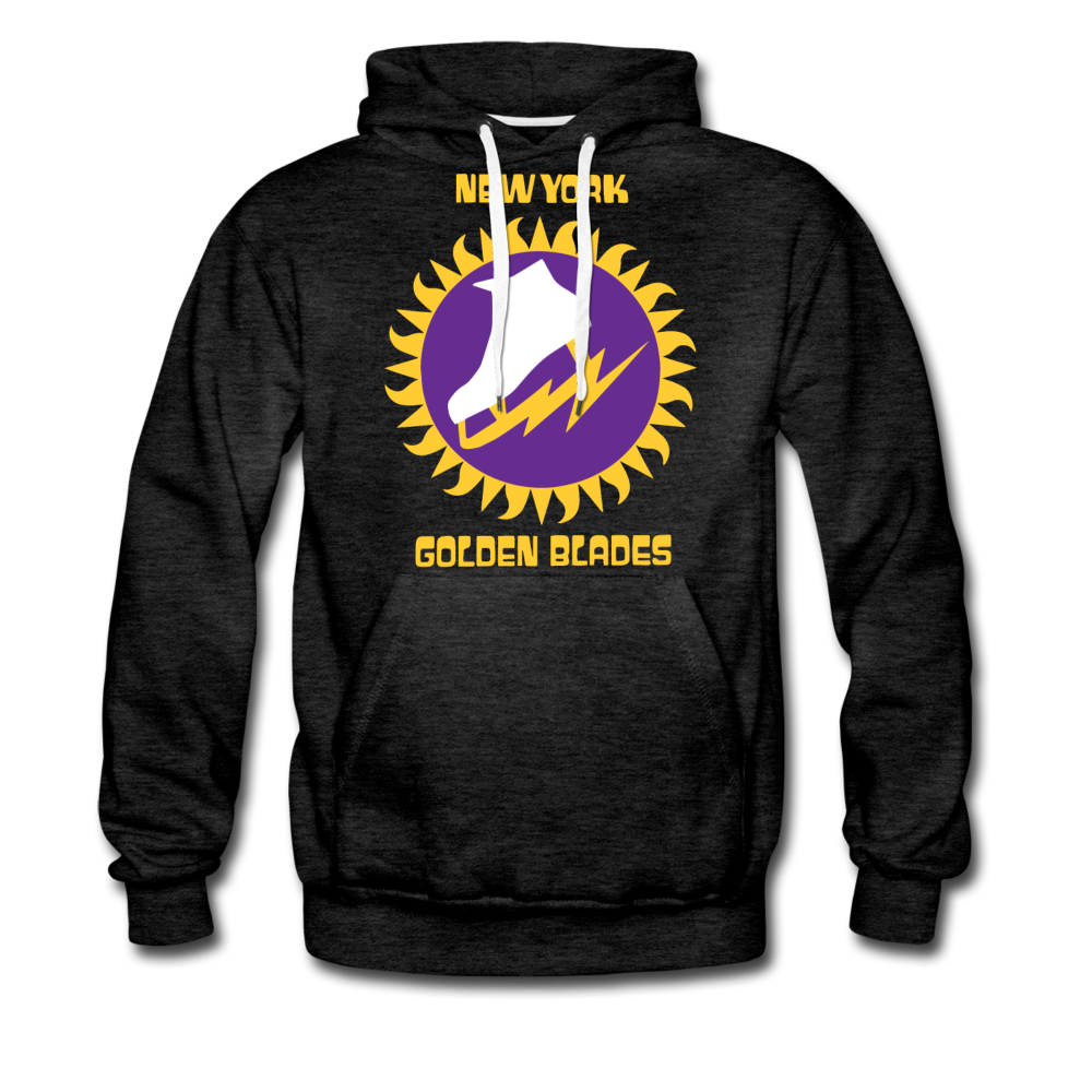 New York Golden Blades Hoodie (Premium) - charcoal gray