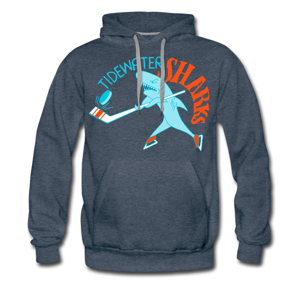 Tidewater Sharks Hoodie (Premium) - heather denim