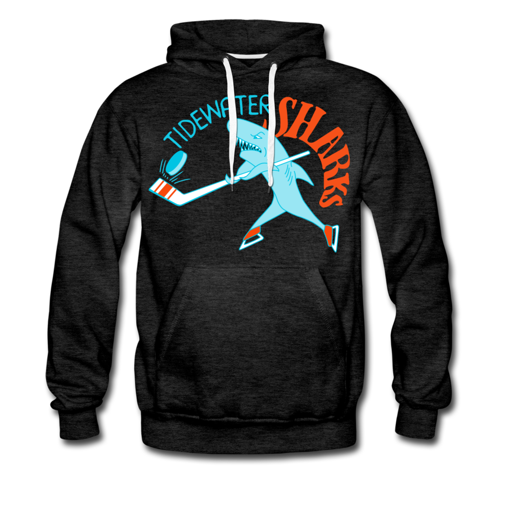 Tidewater Sharks Hoodie (Premium) - charcoal gray
