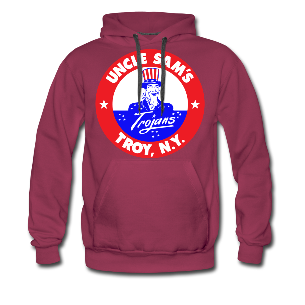 Troy Uncle Sam's Trojans Hoodie (Premium) - burgundy