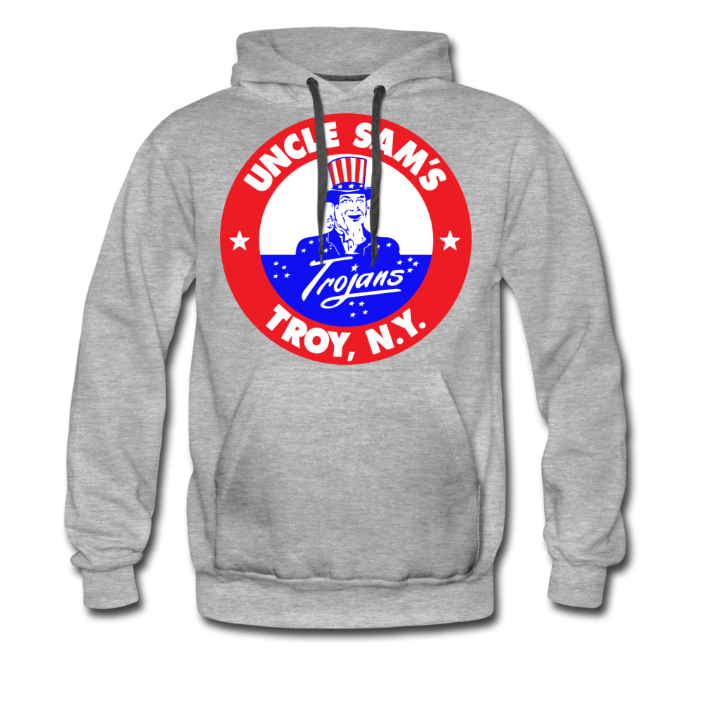 Troy Uncle Sam's Trojans Hoodie (Premium) - heather gray