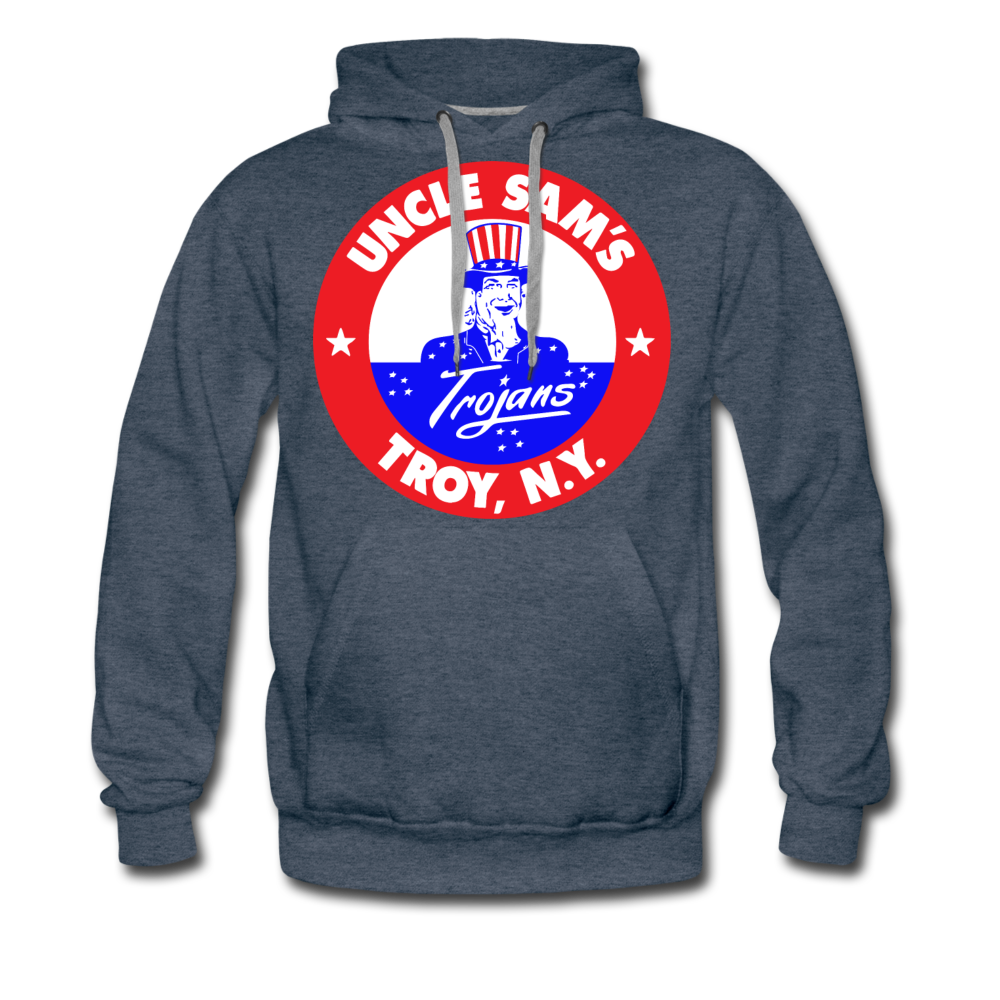 Troy Uncle Sam's Trojans Hoodie (Premium) - heather denim