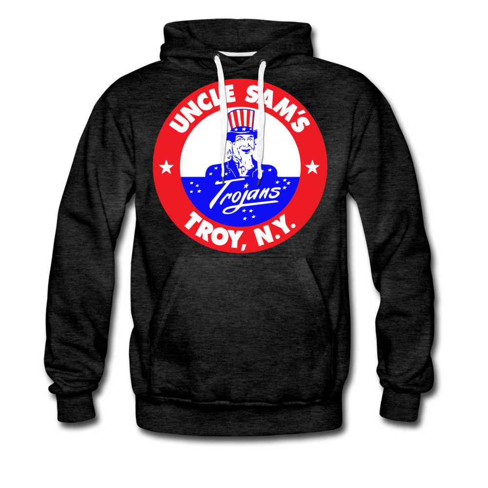 Troy Uncle Sam's Trojans Hoodie (Premium) - charcoal gray