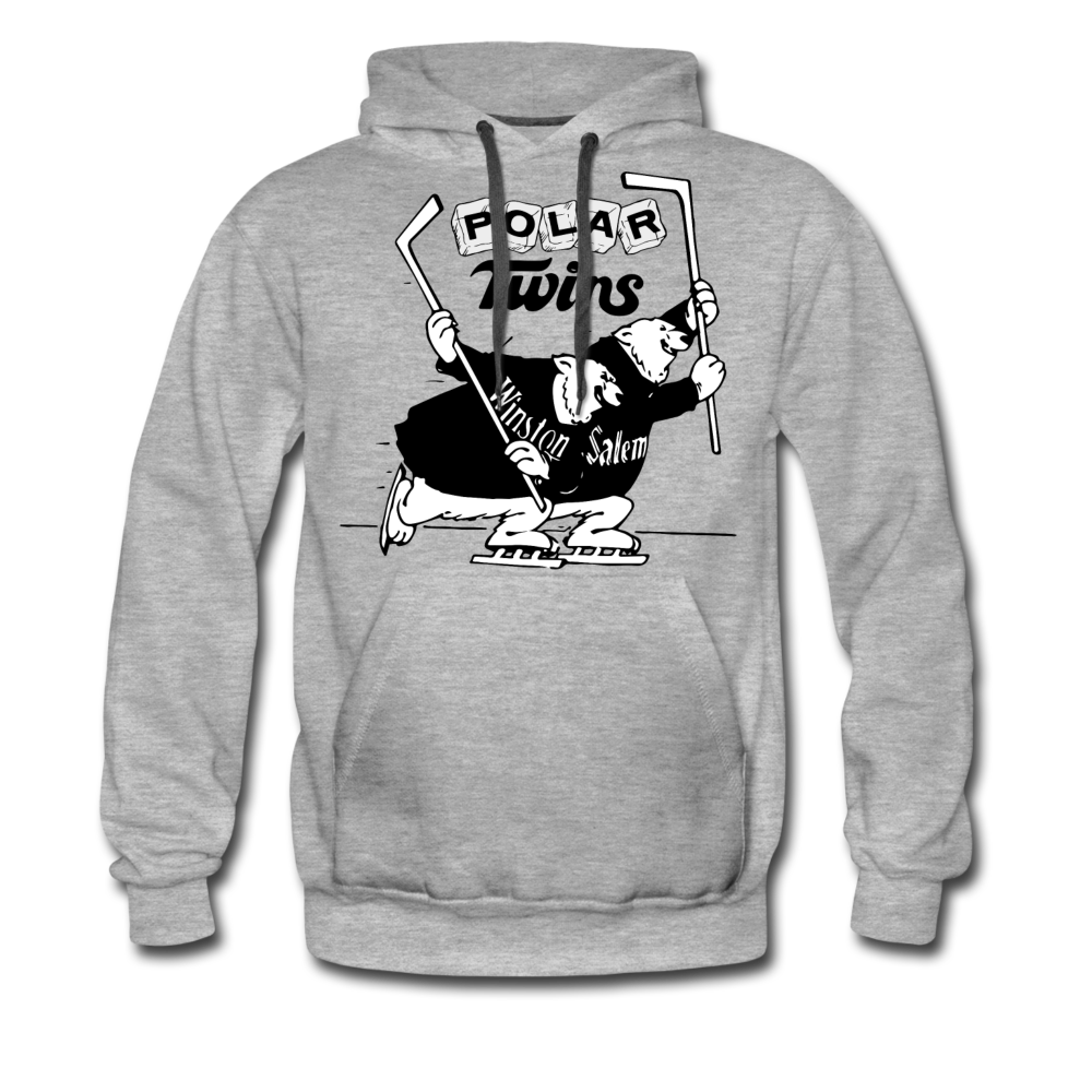 Winston-Salem Polar Twins Hoodie (Premium) - heather gray
