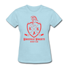Knoxville Knights Coat of Arms Women's T-Shirt - powder blue