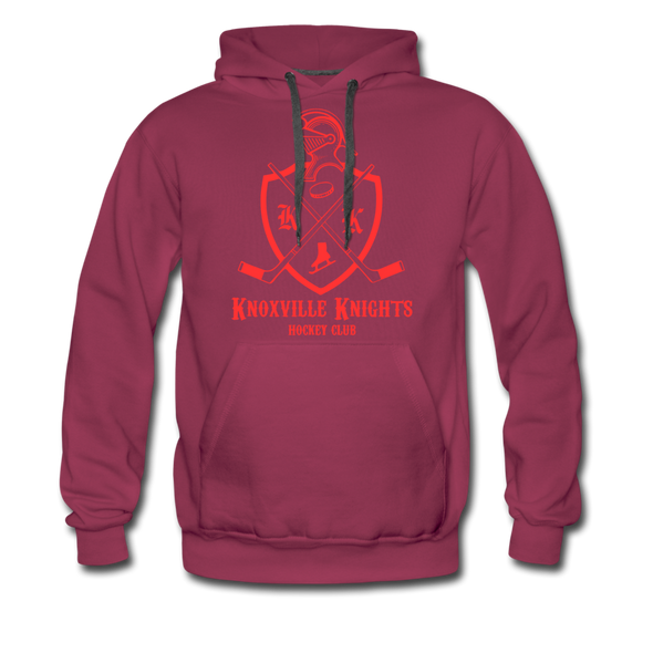 Knoxville Knights Coat of Arms Premium Hoodie - burgundy