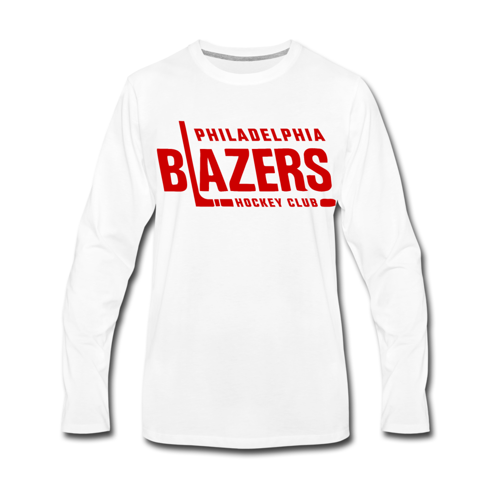 Philadelphia Blazers Text Long Sleeve T-Shirt - white