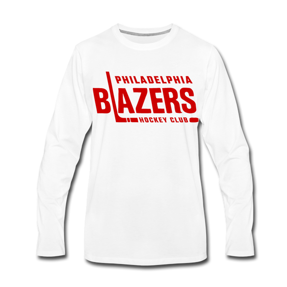 Philadelphia Blazers Text Long Sleeve T-Shirt - white