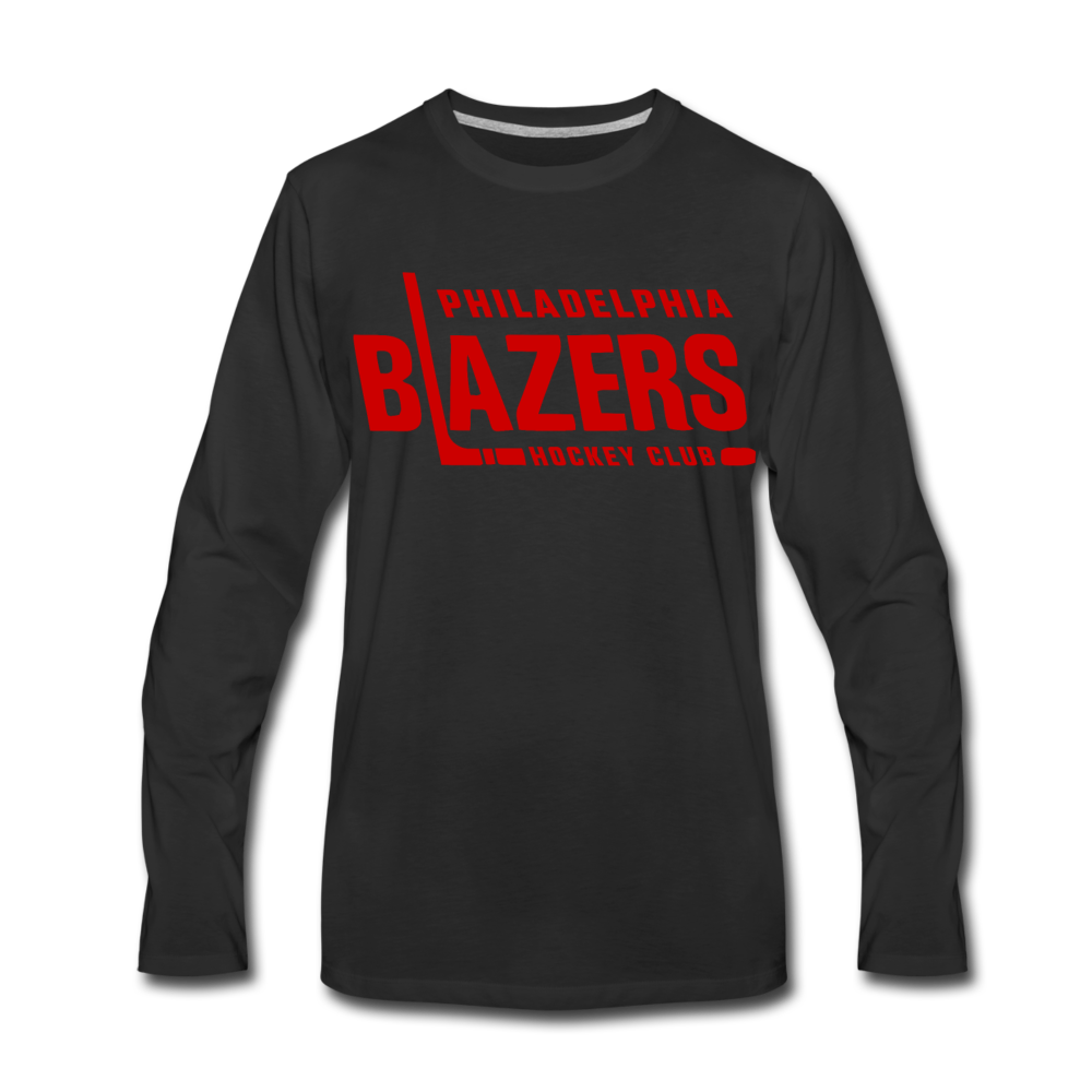Philadelphia Blazers Text Long Sleeve T-Shirt - black