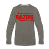 Philadelphia Blazers Text Long Sleeve T-Shirt - asphalt gray