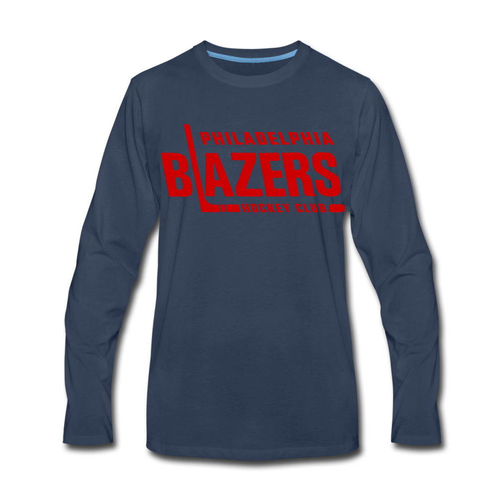 Philadelphia Blazers Text Long Sleeve T-Shirt - navy