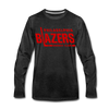 Philadelphia Blazers Text Long Sleeve T-Shirt - charcoal gray