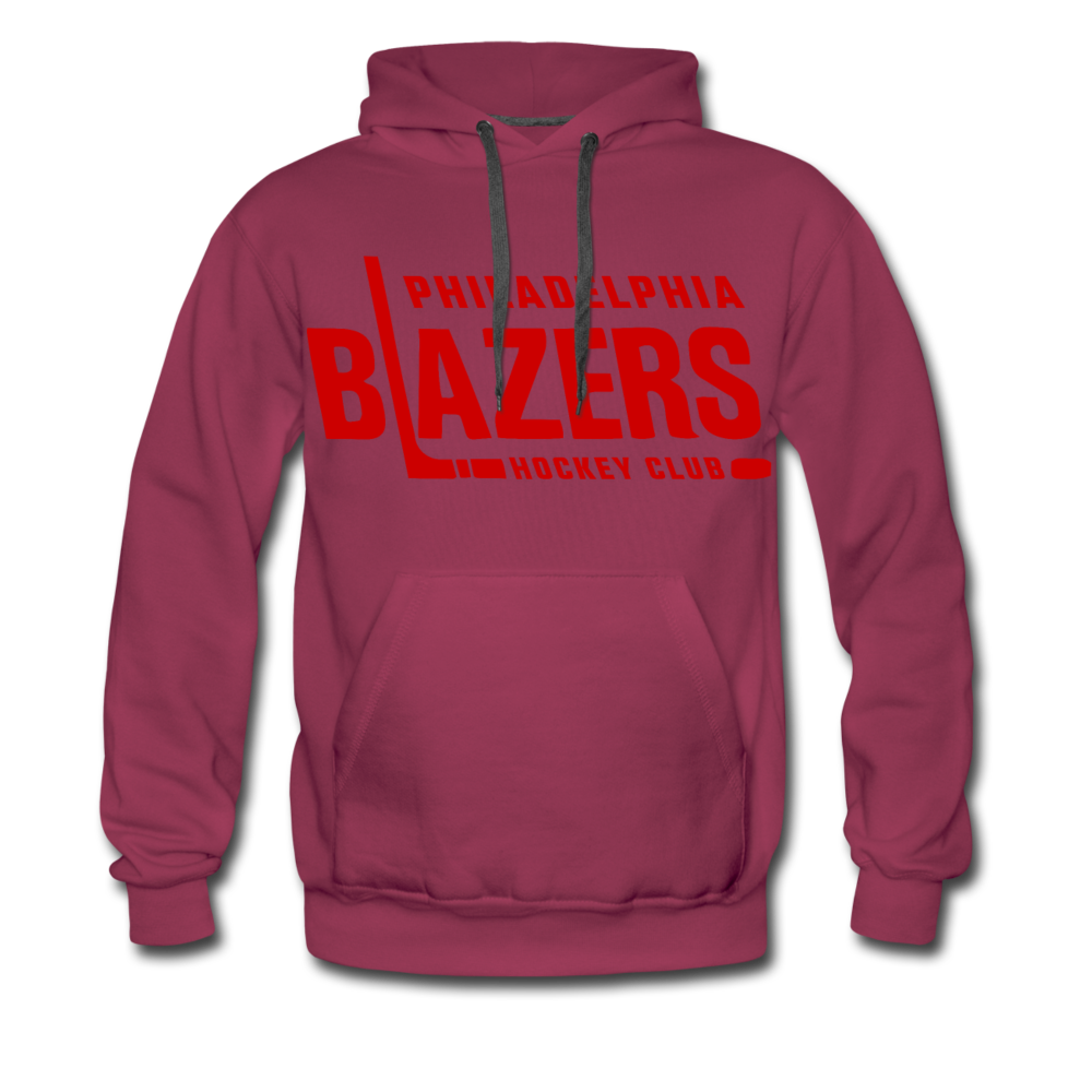Philadelphia Blazers Text Hoodie (Premium) - burgundy