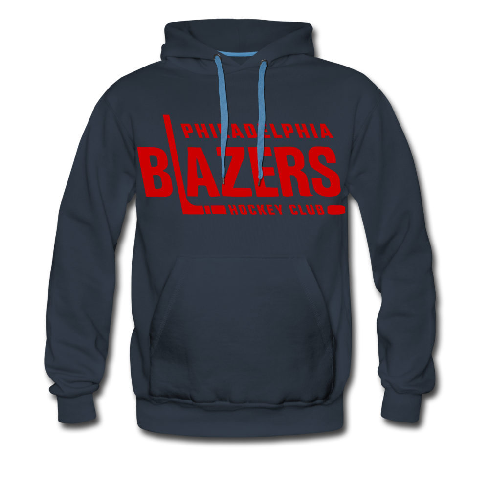 Philadelphia Blazers Text Hoodie (Premium) - navy