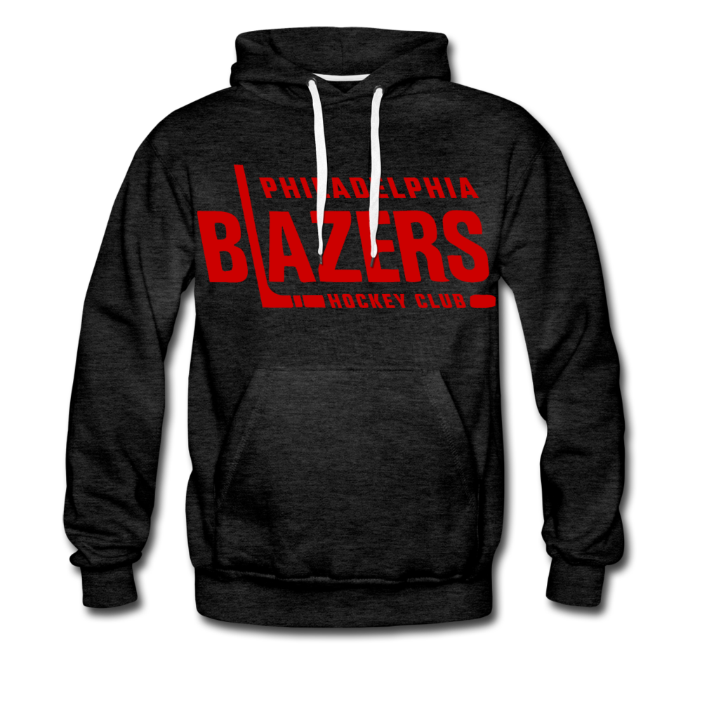 Philadelphia Blazers Text Hoodie (Premium) - charcoal gray
